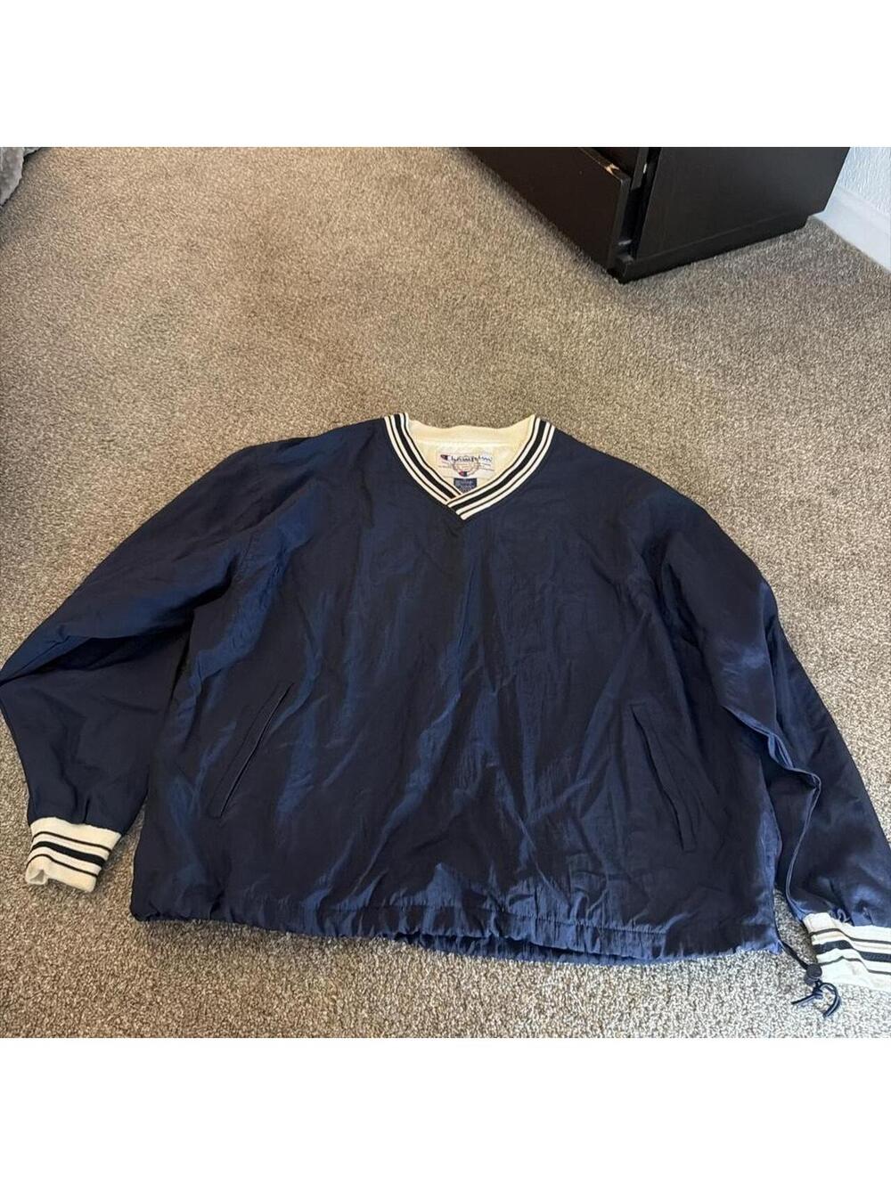 Champion Men's Navy and Blue Jacket